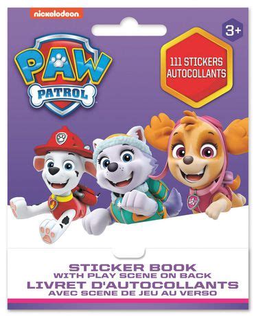 paw patrol tuck front sticker book walmart canada