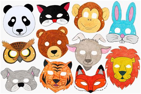 printable animal masks kids crafts fun craft ideas firstpalettecom