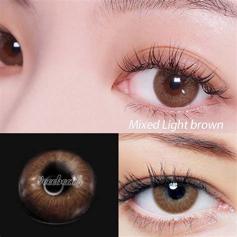 vcee mixed light brown colored contact lenses contact lenses colored colored contacts