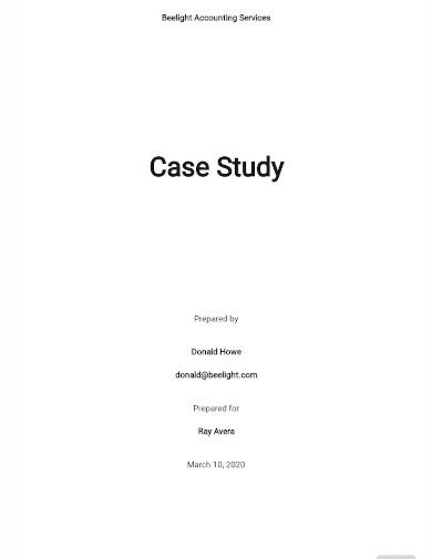 case study templates  docs word