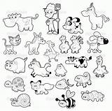 Coloring Farm Pages Preschool Animal Sheets Popular sketch template