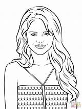 Selena Gomez Coloring Pages Celebrity Printable Emma Quintanilla Watson Color Pop Stars Template sketch template