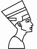 Queen Drawing Hatshepsut Coloring Nefertiti Printable Getdrawings sketch template