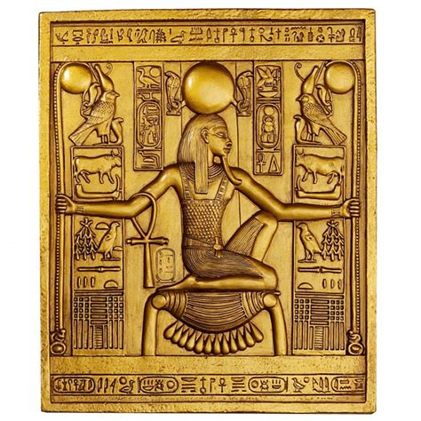 Design Toscano Egyptian Temple Stele Tutankhamen Plaque