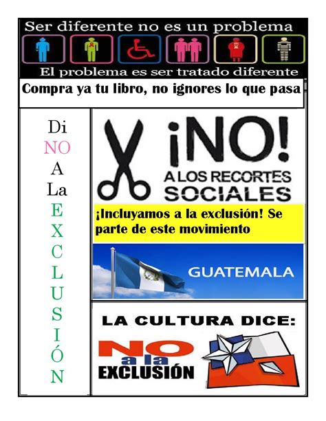 exclusion social afiche    lucy issuu