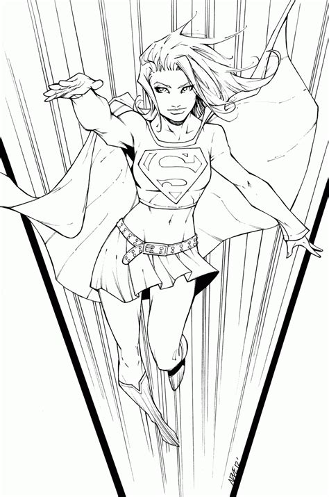coloring pages supergirl   coloring pages supergirl