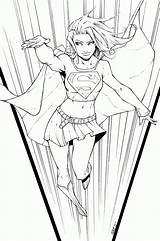 Supergirl Coloring Pages Drawing Turner Michael Dc Comic Printable Easy Deviantart Comics Drawings Book Library Clipart Adult Getdrawings sketch template