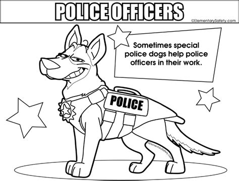 police officer coloring sheet coloring pages