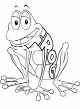 Frog Coloring Pages Printable Animals sketch template
