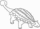 Coloring Dinosaur Ankylosaurus Baby Pages Clipart Print Cliparts Popular Library Coloringhome sketch template