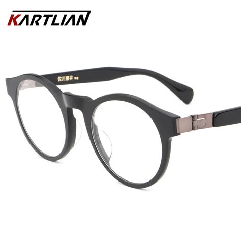 kartlian acetate round frame optical frame lens prescription eyewear