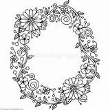Coloring Letter Pages Alphabet Floral Flower Colouring Adult Getcoloringpages Letters Printable sketch template