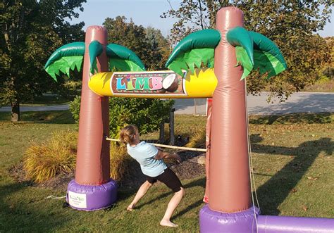 limbo inflatable game      king   castle