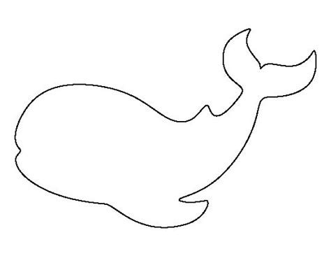 whale pattern   printable outline  crafts creating stencils