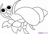 Crab Hermit Coloring Kids Draw Pages Crabs Drawing Step Sheet Cartoon Drawings Color Cute Print Library Clipart Printable Sheets Story sketch template