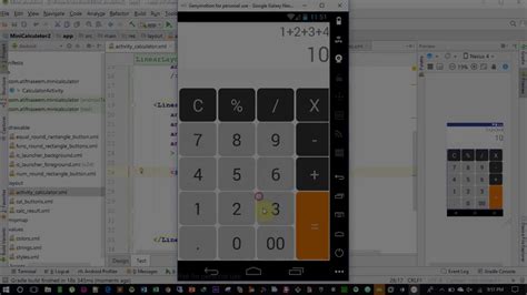 designing  beautiful calculator layout  android  gridlayout youtube