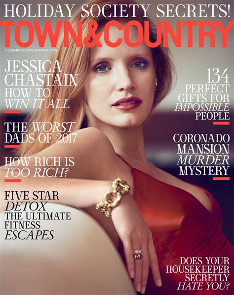 Jessica Chastain For Townandcountry Magazine Tom Lorenzo