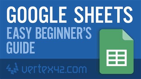 google sheets tutorial  beginners youtube