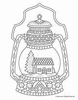 Coloring Christmas Pages Adult Snow Globe Printable Adults Winter Sheets Print Color Colouring Activities Woojr Kids Gingerbread Beautiful Mandala Book sketch template