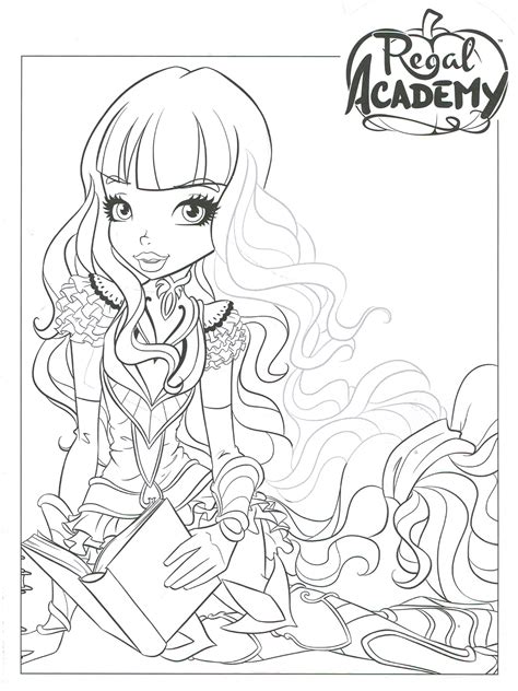 Regal Academy Coloring Pages Download And Print Regal Academy Coloring