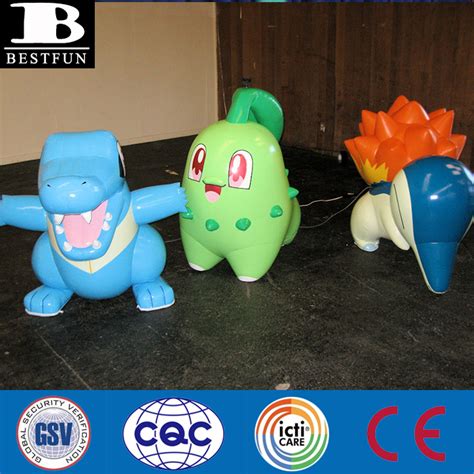 film promotion personnalisée gonflable pokemon jouets gonflable lucario en plastique carton