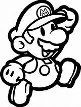 Mario Baby Drawing Draw Coloring Pages Color Getdrawings sketch template