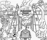 Jurassic Park Coloring Pages Entrance Printable Kids Categories sketch template