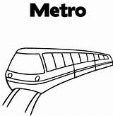 Metro Para Colorear Coloring Pages sketch template
