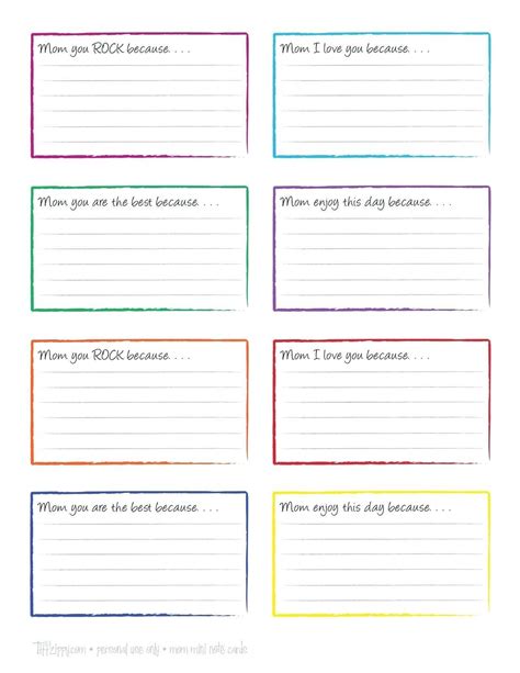 format  note card template  word    note card template
