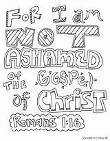 Bible Romans Sheets Verse Scripture Sunday Doodle sketch template