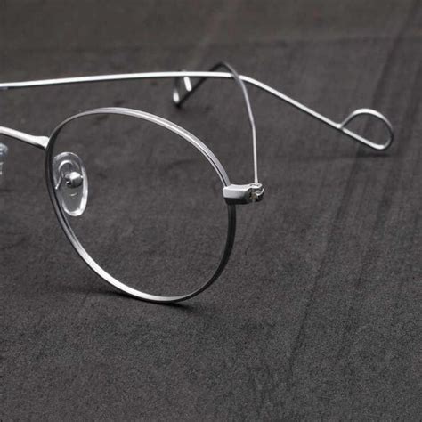 vintage antique round wire rim eyeglass frames full rim ear hooks