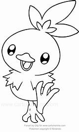 Torchic Pokemon Coloring Colorear Para Drawing Pages Cartonionline sketch template