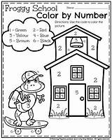 Worksheets Kindergarten School Back Color Number Numbers Worksheet Activities Coloring Math Preschool Planningplaytime Printable Pages Colors Kids Words Playtime Planning sketch template