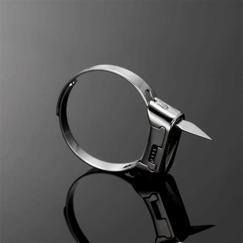 defense ring multifunctional stainless steel knife ring adjustable open ring thpensai