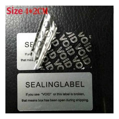 tamper evident void security stickers   shop  ecommerce packaging supplies