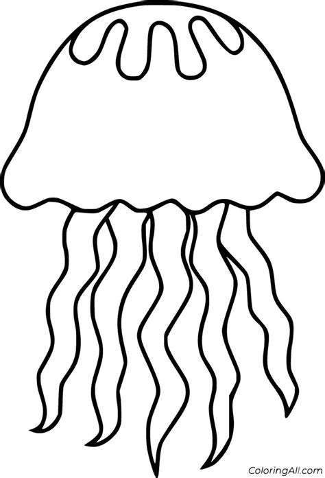 printable jellyfish coloring pages