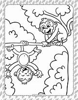 Silly Monkeys sketch template