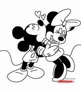 Mickey Mouse Coloring Pages Minnie Disney Kissing Drawing Gif Ball Choose Board Kids Popular sketch template