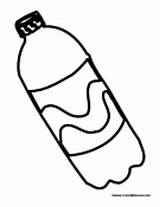 Coloring Soda Pages Bottle Pop Clipart Canned Food Template Drinks Drawing sketch template
