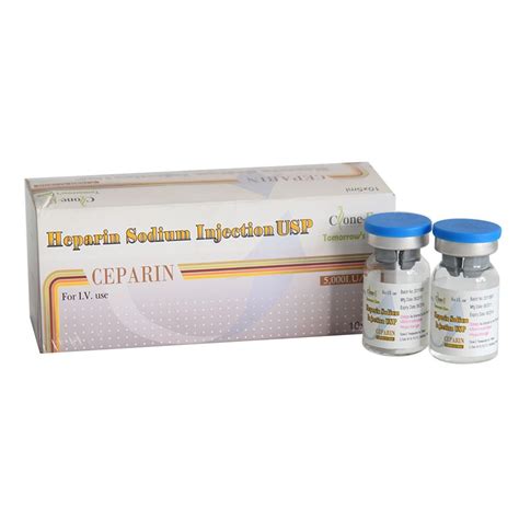 anticoagulant drug heparin sodium injection  uiml china heparin injection  heparin