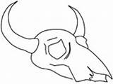 Coloring Cow Pages Bull Skull Ws sketch template