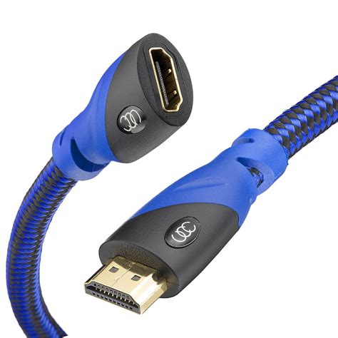 hdmi extender male  female extension cable  feet high speed hdmi cable  supports