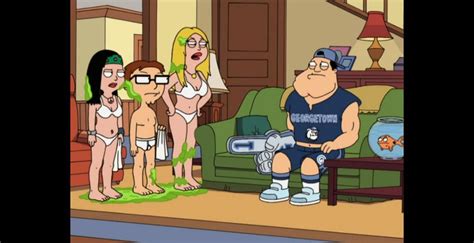 american dad s3e1 the vacation goo 2007 hayley steve and francine dripping with goo stan