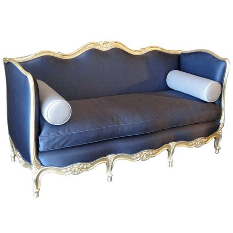 hand carved 1930s french canapé modern leather sofa french daybed
