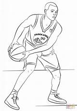 Curry Drawing Stephen Coloring Pages Drawings Basketball Getdrawings sketch template