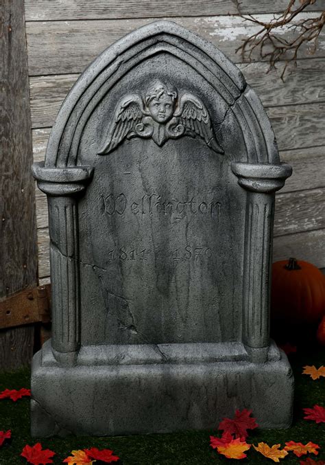 ft gothic tombstone halloween decoration tombstones