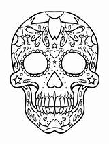 Coloring Pages Skull Skulls Getdrawings Flaming sketch template