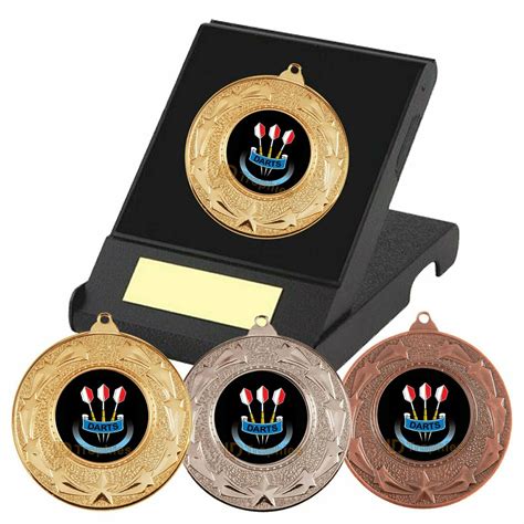 darts medal   box darts trophy award