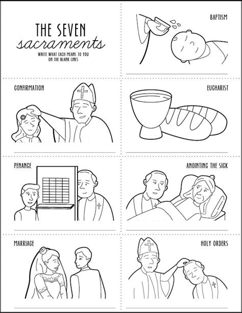 sacraments coloring pages sketch coloring page