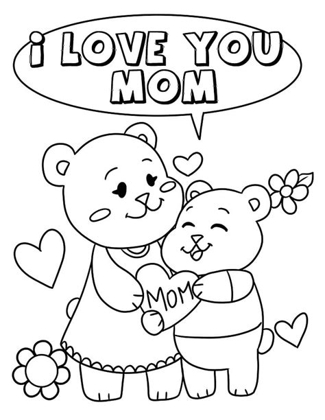 printable  love  mom coloring pages  mommy   love